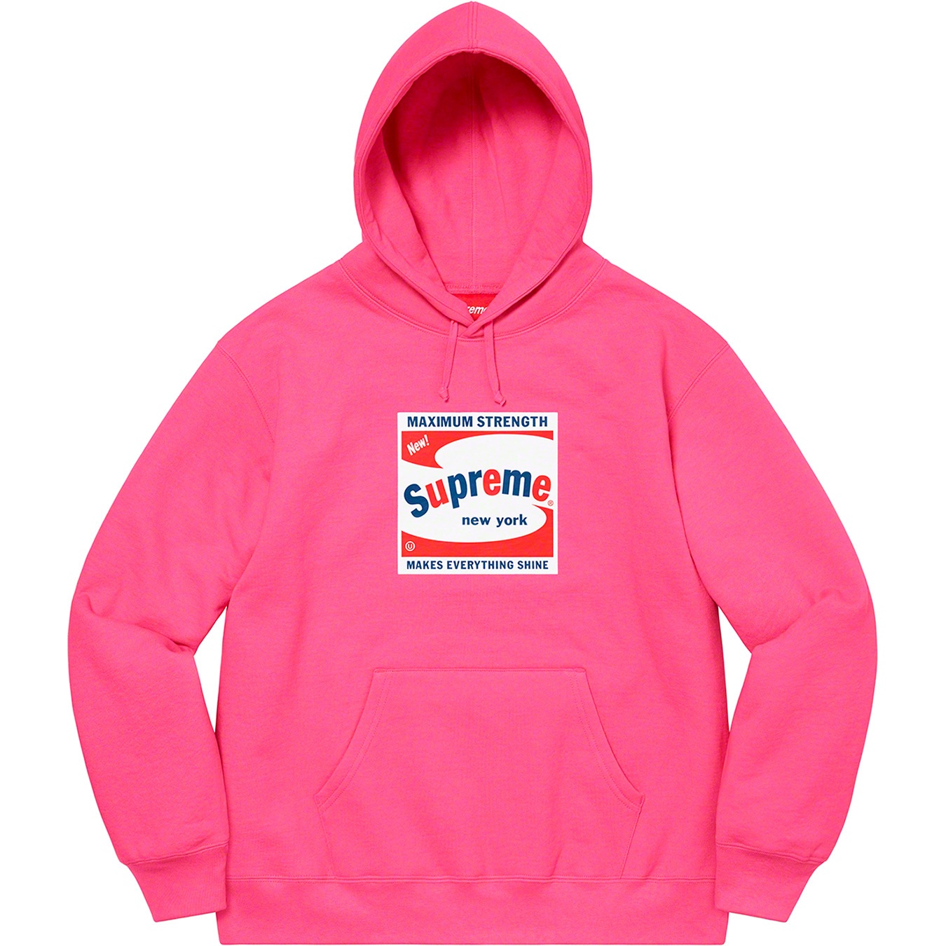Supreme Shine Hooded Sweatshirt (SS21) - Magenta - $158