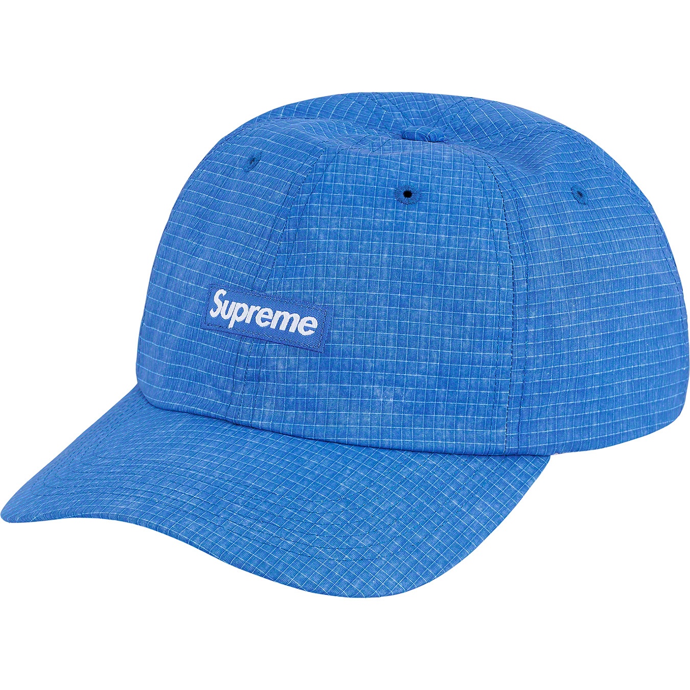 Supreme Faded Ripstop 6-Panel (SS21) - Royal - $48