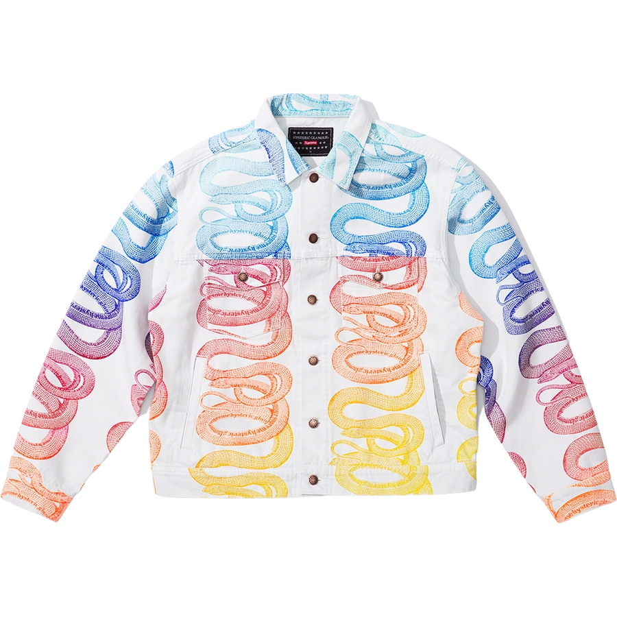 Supreme Supreme HYSTERIC GLAMOUR Snake Denim Trucker Jacket (SS21) - $248