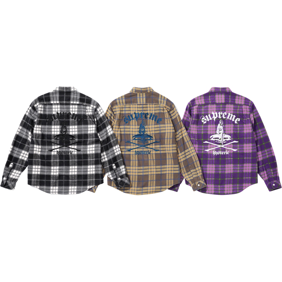Supreme Supreme HYSTERIC GLAMOUR Plaid Flannel Shirt (SS21) - $158