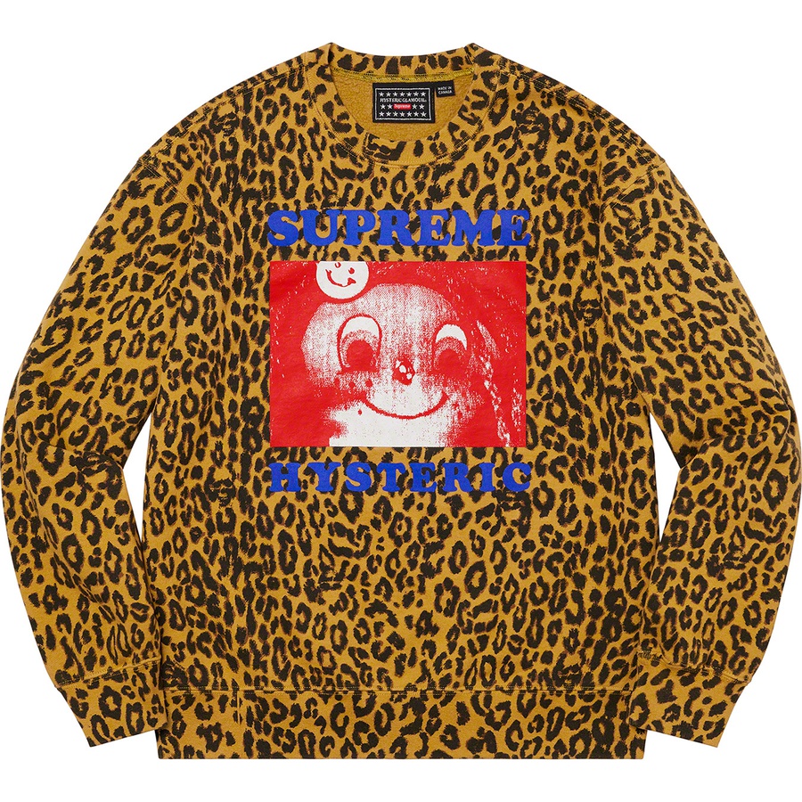 Supreme Supreme HYSTERIC GLAMOUR Crewneck (SS21) - Leopard - $158