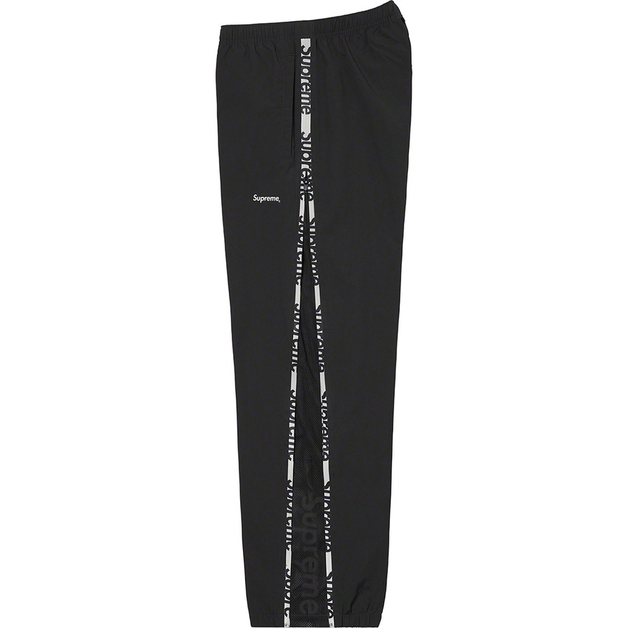 Supreme Reflective Zip Track Pant (SS21) - Black - $138