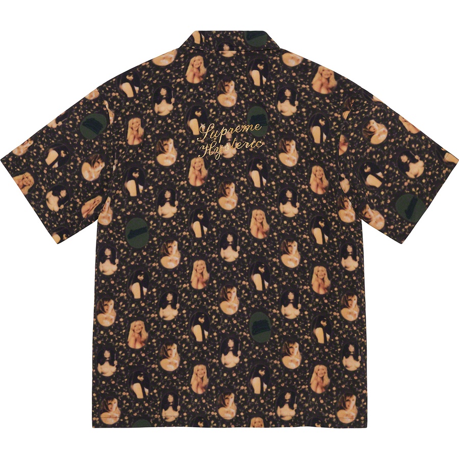 Supreme Supreme HYSTERIC GLAMOUR Blurred Girls Rayon S S Shirt (SS21) - Black - $148