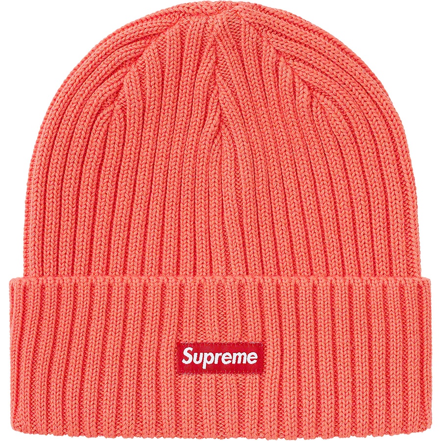 Supreme Overdyed Beanie (SS21) - Coral - $38