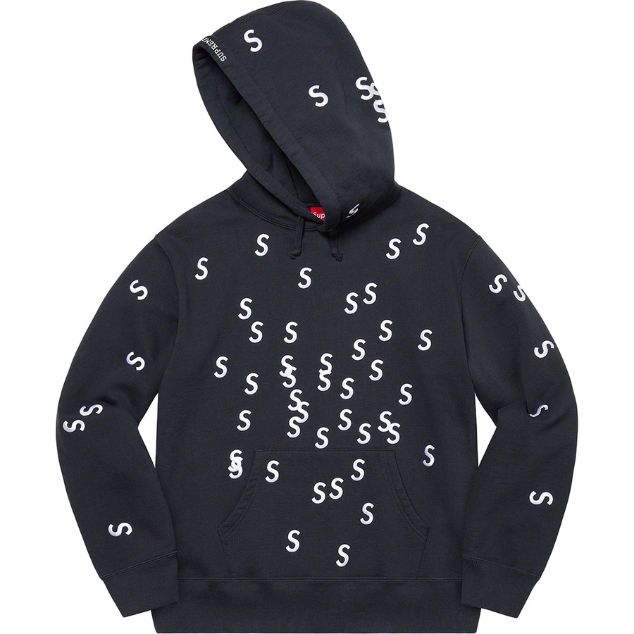 Supreme Embroidered S Hooded Sweatshirt (SS21) - Navy - $158