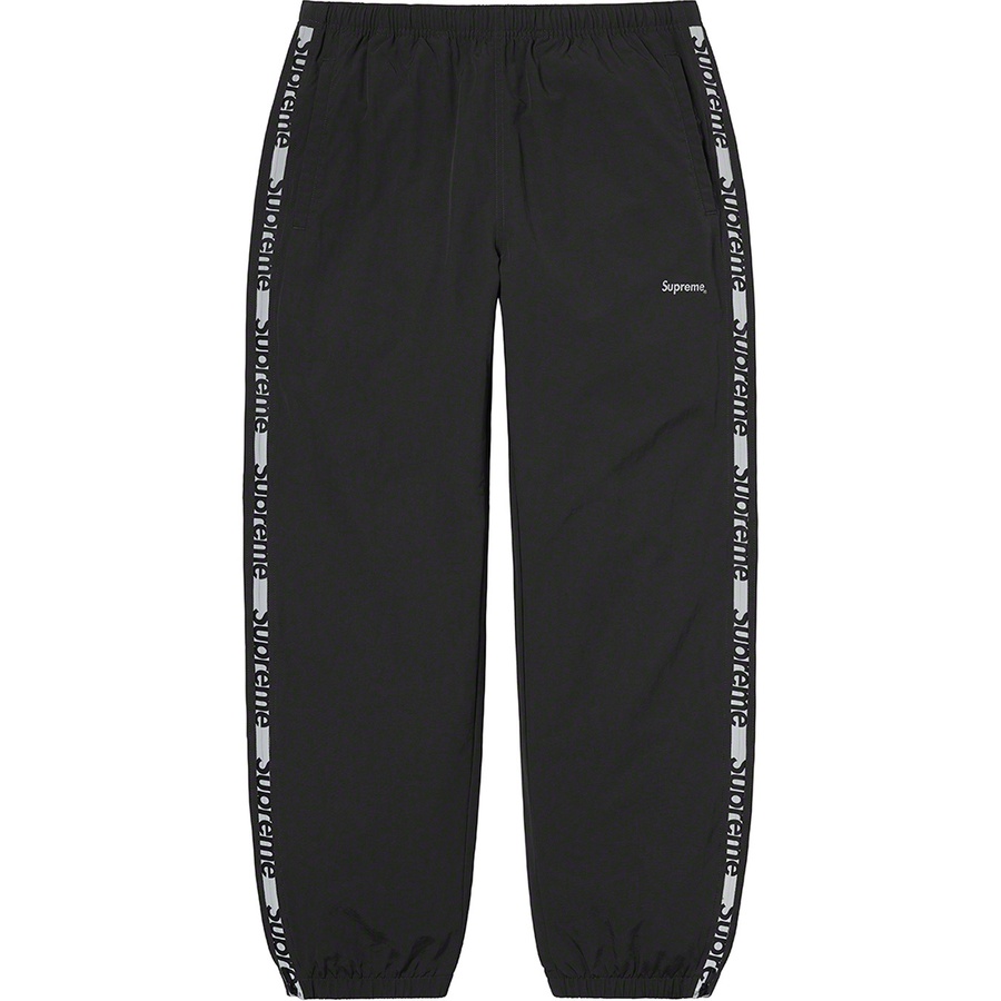 Supreme Reflective Zip Track Pant (SS21) - Black - $138