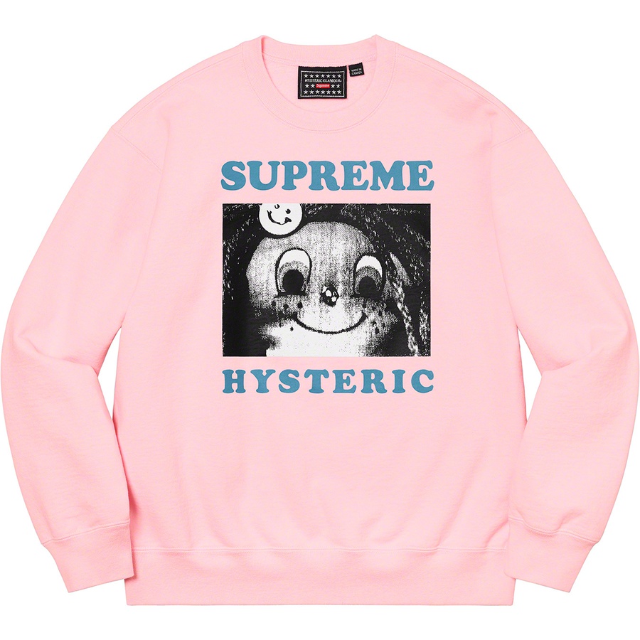 Supreme Supreme HYSTERIC GLAMOUR Crewneck (SS21) - Light Pink - $158