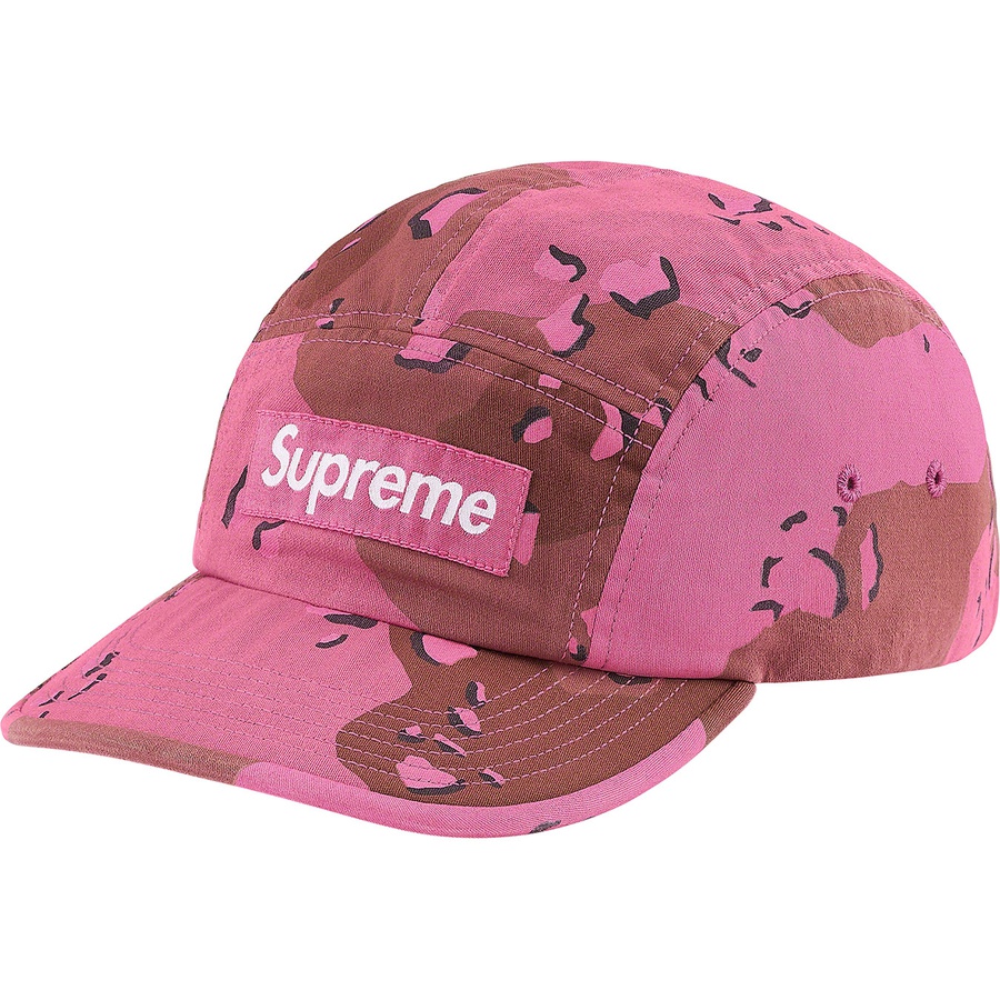 Supreme Overdyed Camo Camp Cap (SS21) - Pink - $54