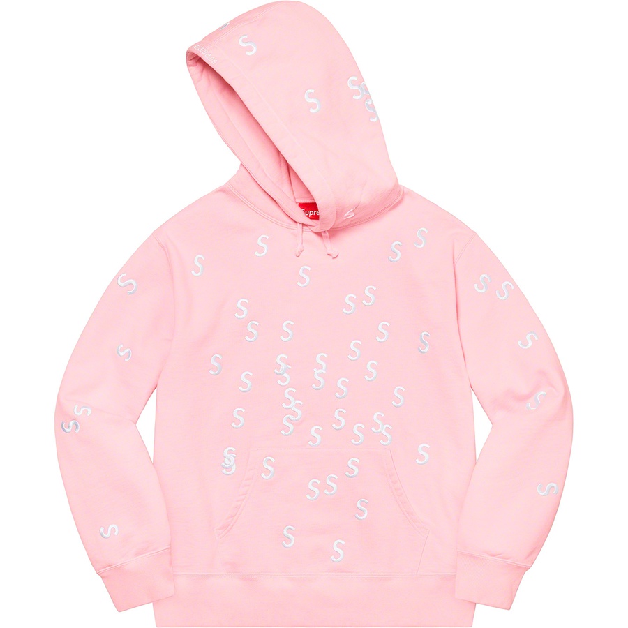 Supreme Embroidered S Hooded Sweatshirt (SS21) - Light Pink - $158