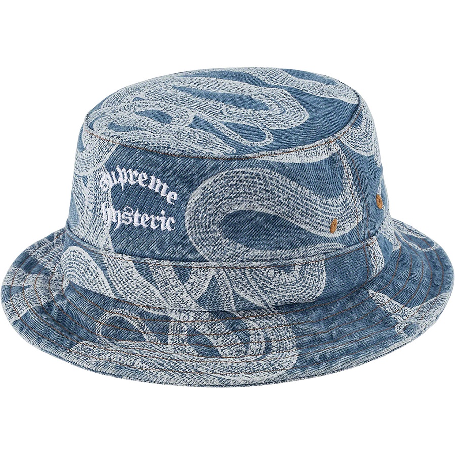 Supreme Supreme HYSTERIC GLAMOUR Snake Denim Crusher (SS21) - Blue - $66