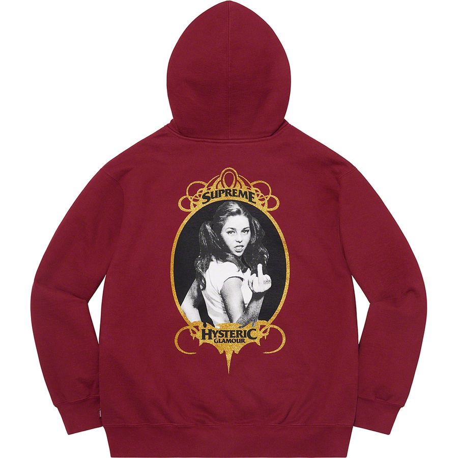 Supreme Supreme HYSTERIC GLAMOUR Zip Up Hooded Sweatshirt (SS21) - Cardinal - $178