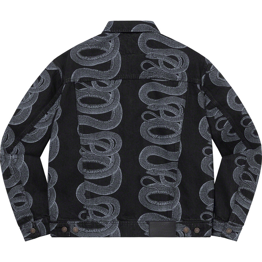 Supreme Supreme HYSTERIC GLAMOUR Snake Denim Trucker Jacket (SS21) - Black - $248