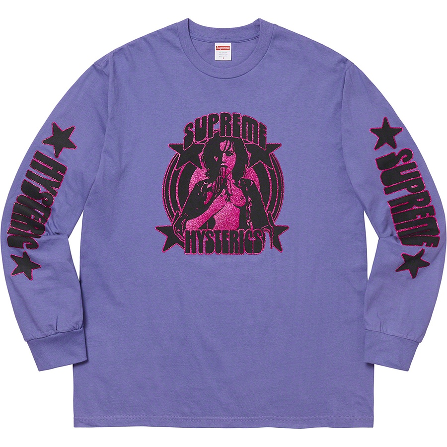 Supreme Supreme HYSTERIC GLAMOUR L S Tee (SS21) - Light Purple - $58