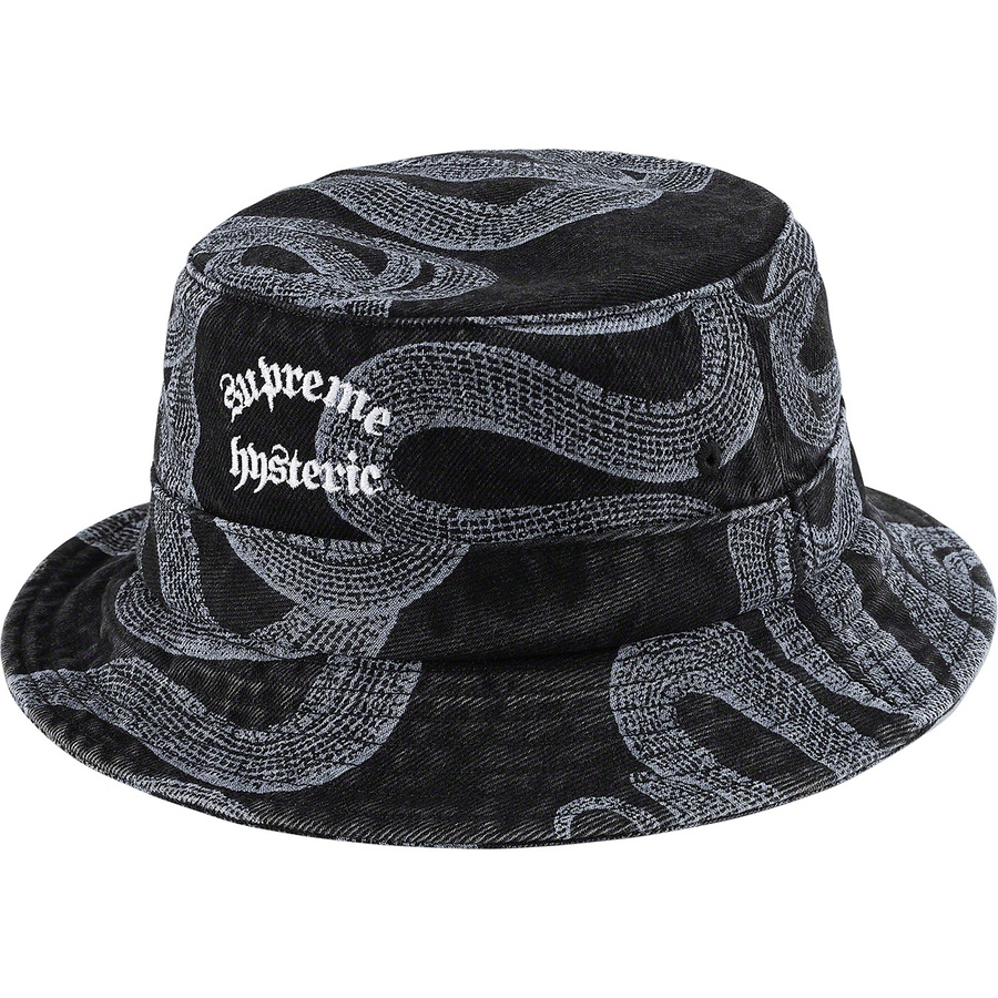 Supreme Supreme HYSTERIC GLAMOUR Snake Denim Crusher (SS21) - Black - $66