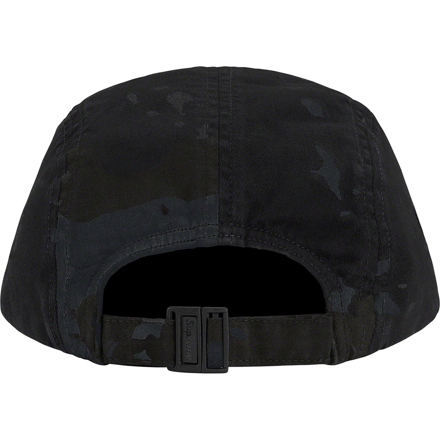 Supreme Overdyed Camo Camp Cap (SS21) - Black - $54