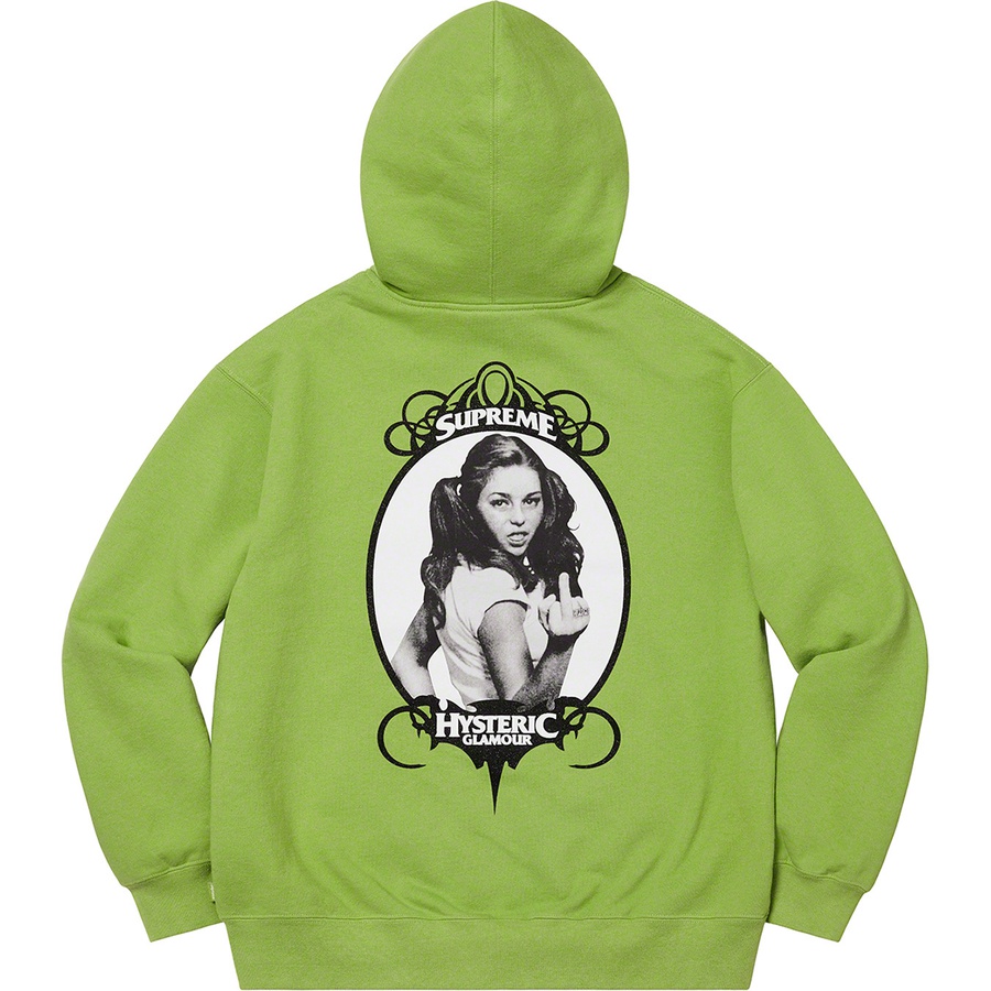 Supreme Supreme HYSTERIC GLAMOUR Zip Up Hooded Sweatshirt (SS21) - Lime - $178