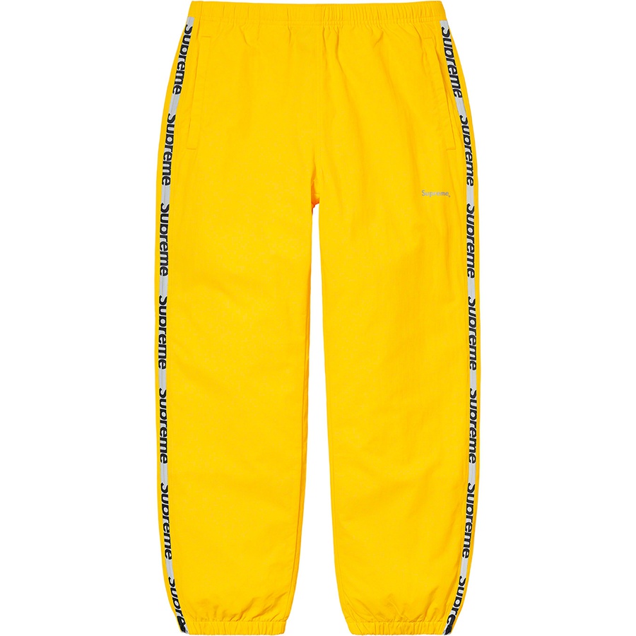 Supreme Reflective Zip Track Pant (SS21) - Yellow - $138