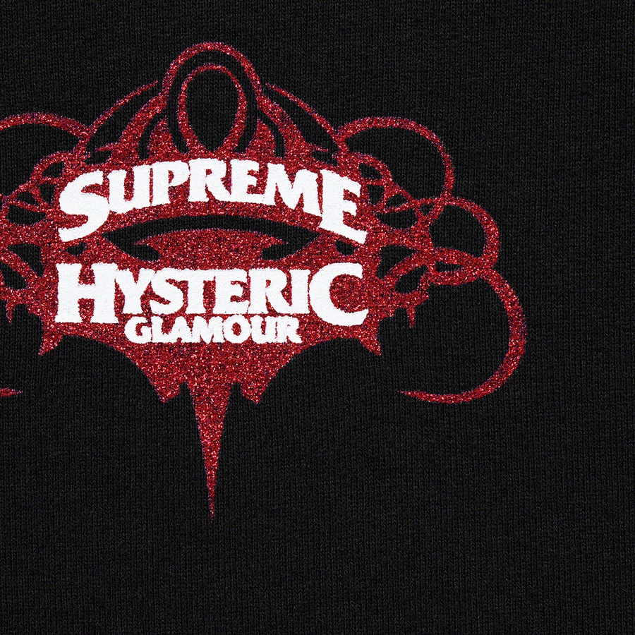 Supreme Supreme HYSTERIC GLAMOUR Zip Up Hooded Sweatshirt (SS21) - Black - $178