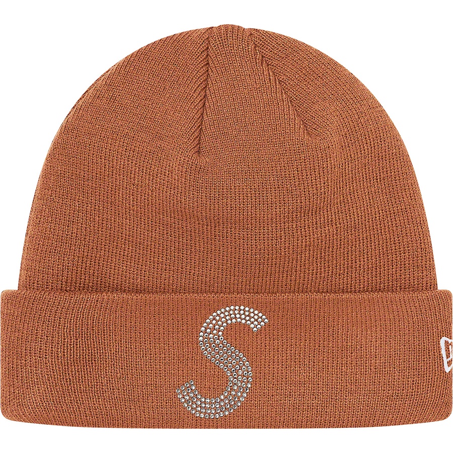Supreme New Era Swarovski S Logo Beanie (SS21) - Brown - $88