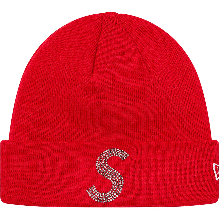 Supreme New Era Swarovski S Logo Beanie (SS21) - Red - $88
