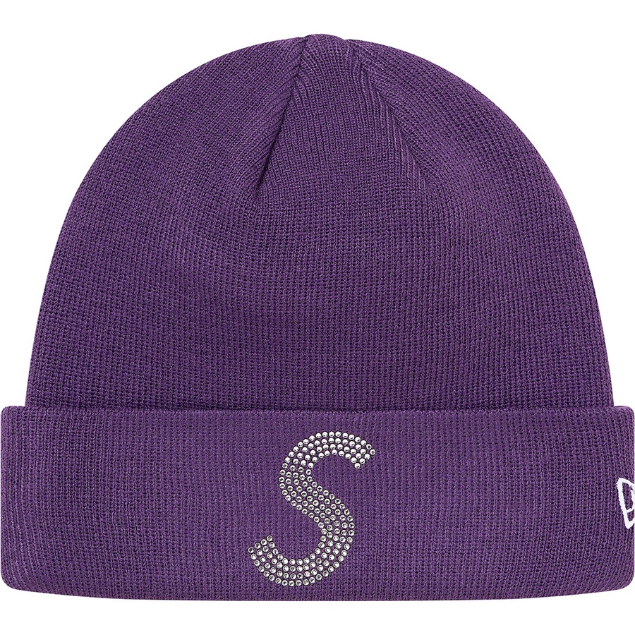 Supreme New Era Swarovski S Logo Beanie (SS21) - Purple - $88