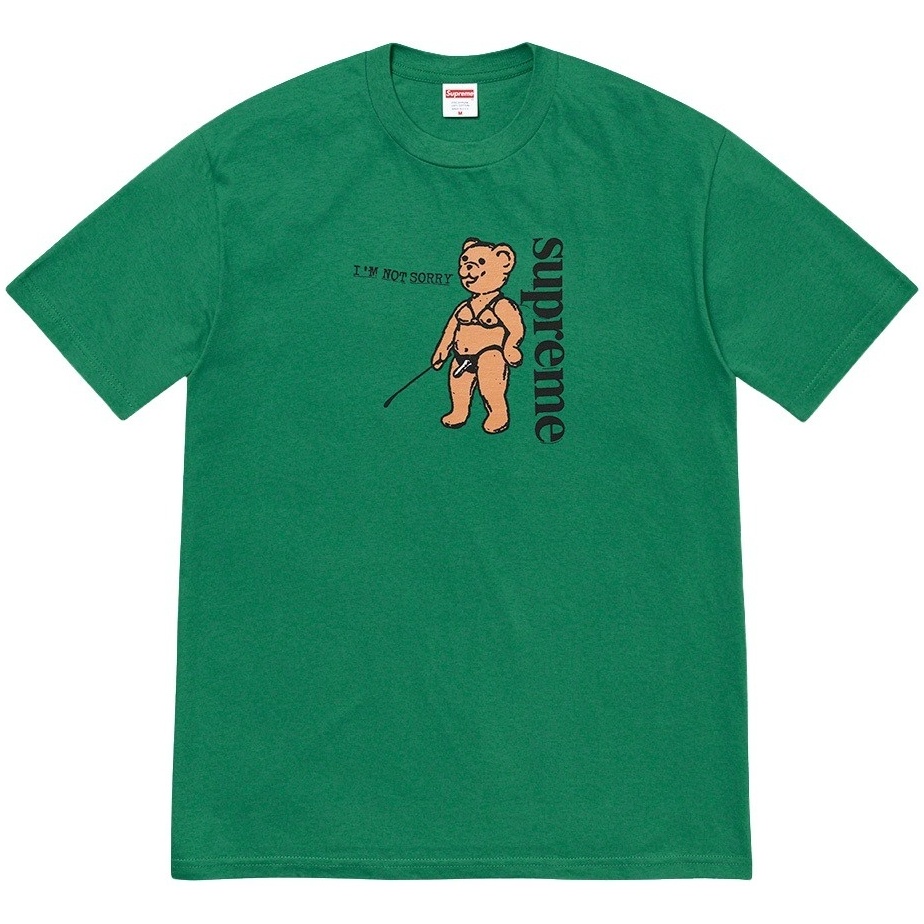 Supreme Not Sorry Tee releasing on Week 8 for spring summer 2021