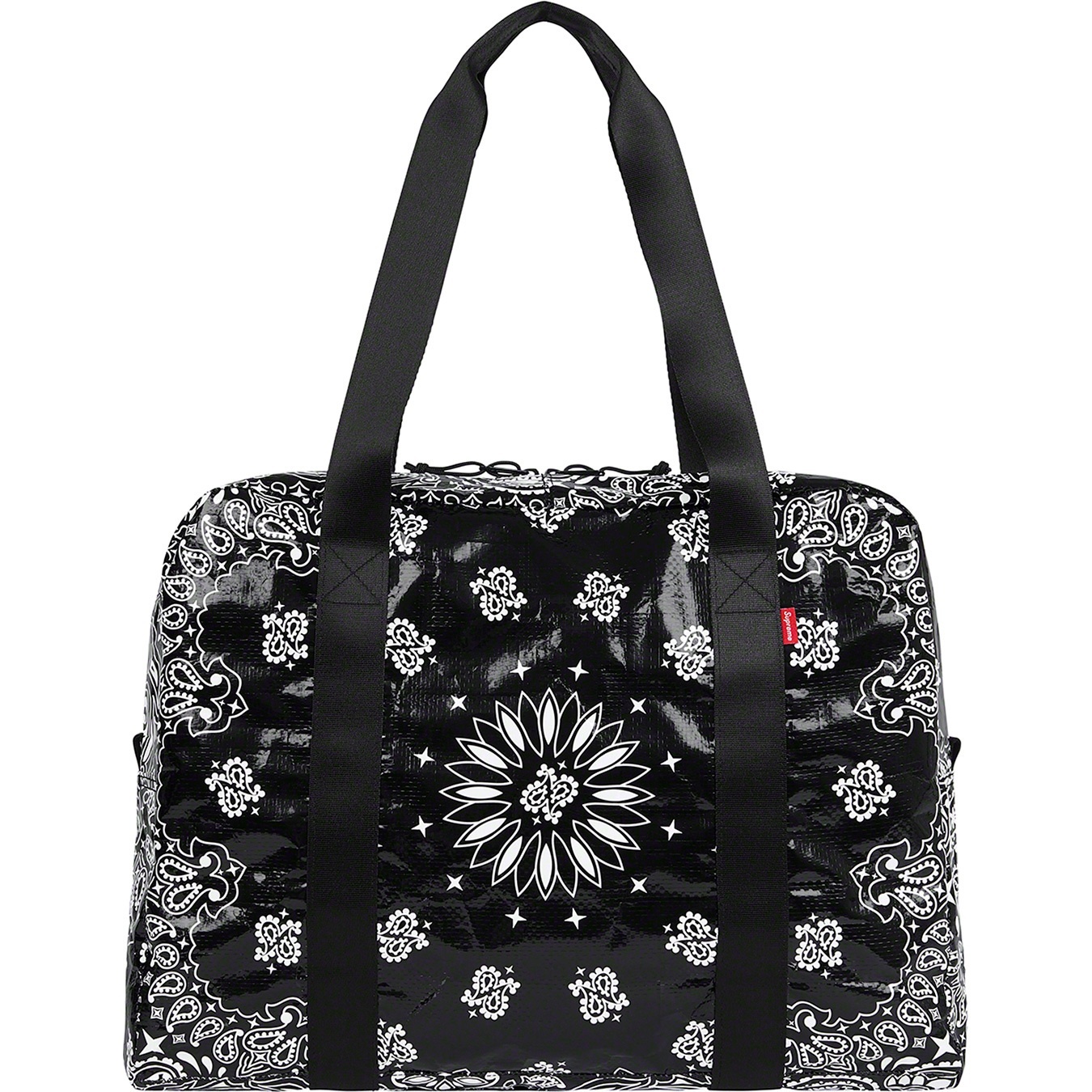 Supreme Bandana Tarp Small Duffle Bag (SS21) - Black - $68