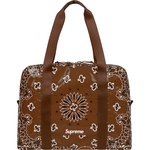 Supreme Bandana Tarp Small Duffle Bag (SS21) - Brown