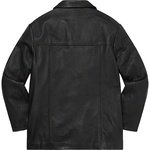 Supreme Braided Leather Overcoat (SS21) - Black