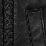 Supreme Braided Leather Overcoat (SS21) - Black