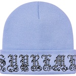 Supreme Old English Rhinestone Beanie (SS21) - Light Slate