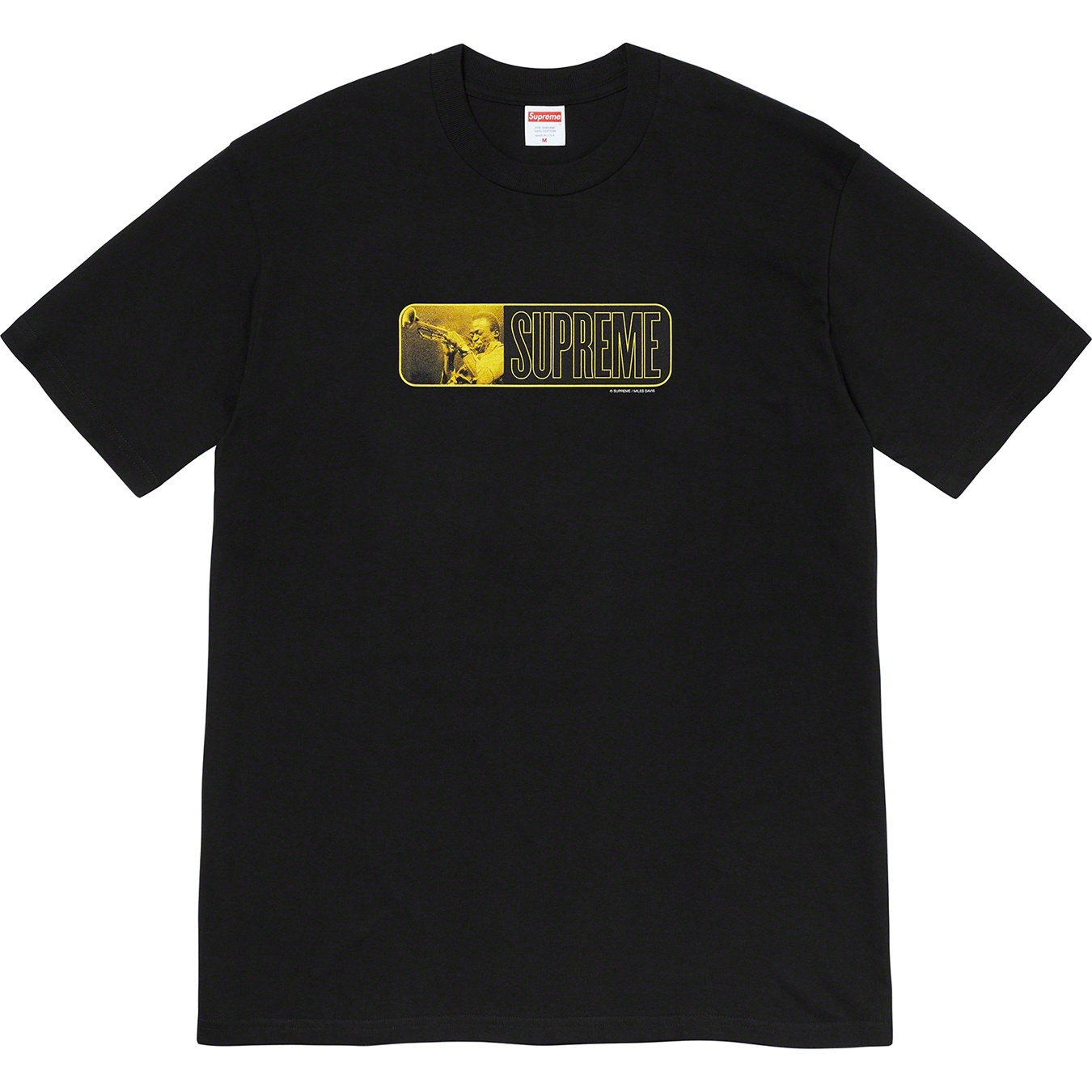 Supreme Miles Davis Tee (SS21) - Black - $44