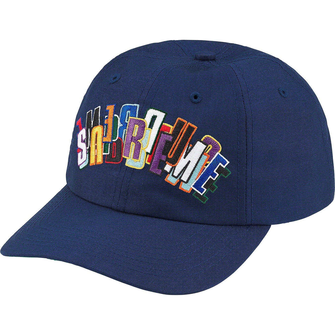 Supreme Stacked Cordura 6-Panel (SS21) - Navy - $48