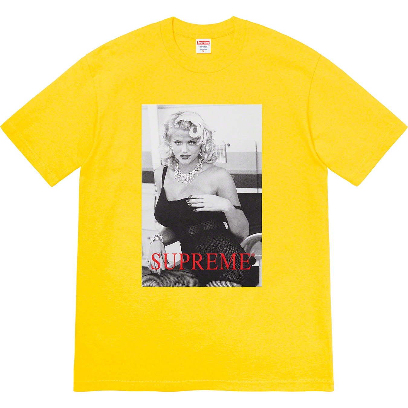 Supreme Anna Nicole Smith Tee (SS21) - Lemon - $48