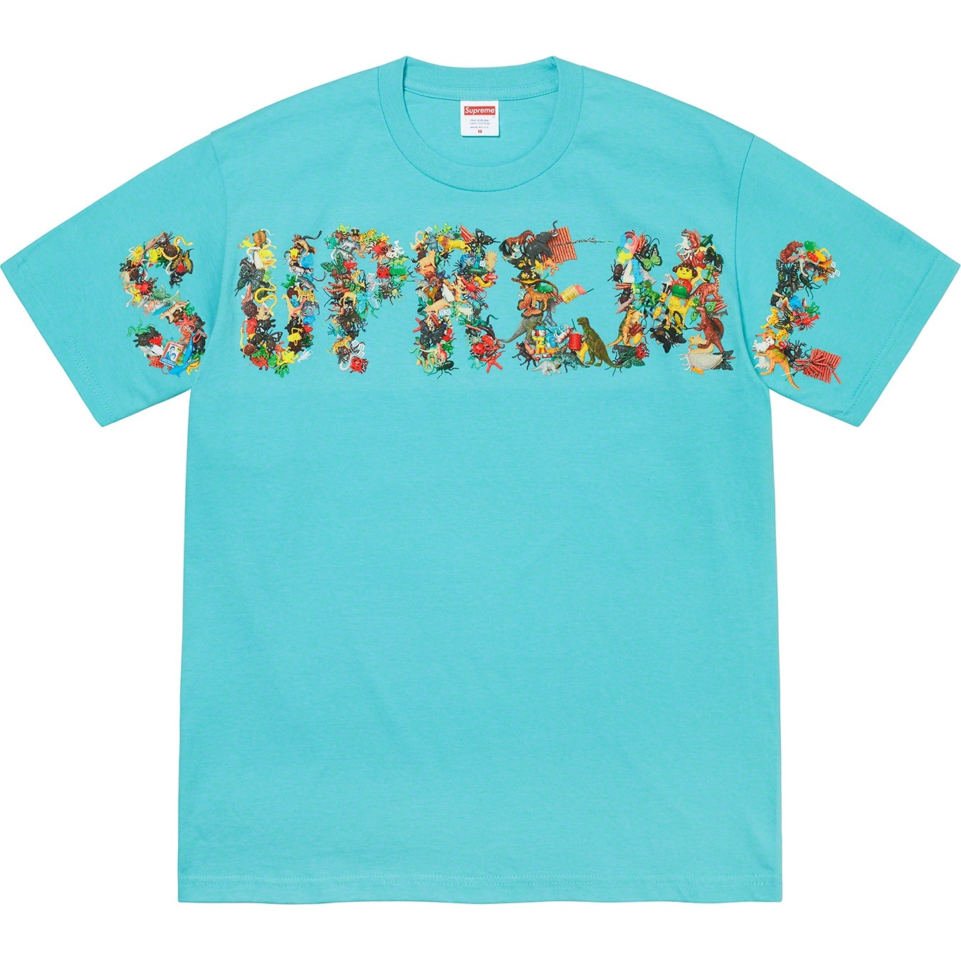 Supreme Toy Pile Tee (SS21) - Light Teal - $38