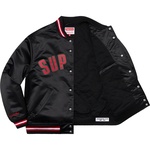 Supreme Supreme Mitchell & Ness Satin Varsity Jacket (SS21) - Black