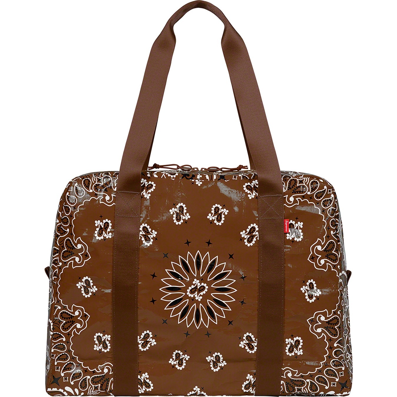 Supreme Bandana Tarp Small Duffle Bag (SS21) - Brown - $68