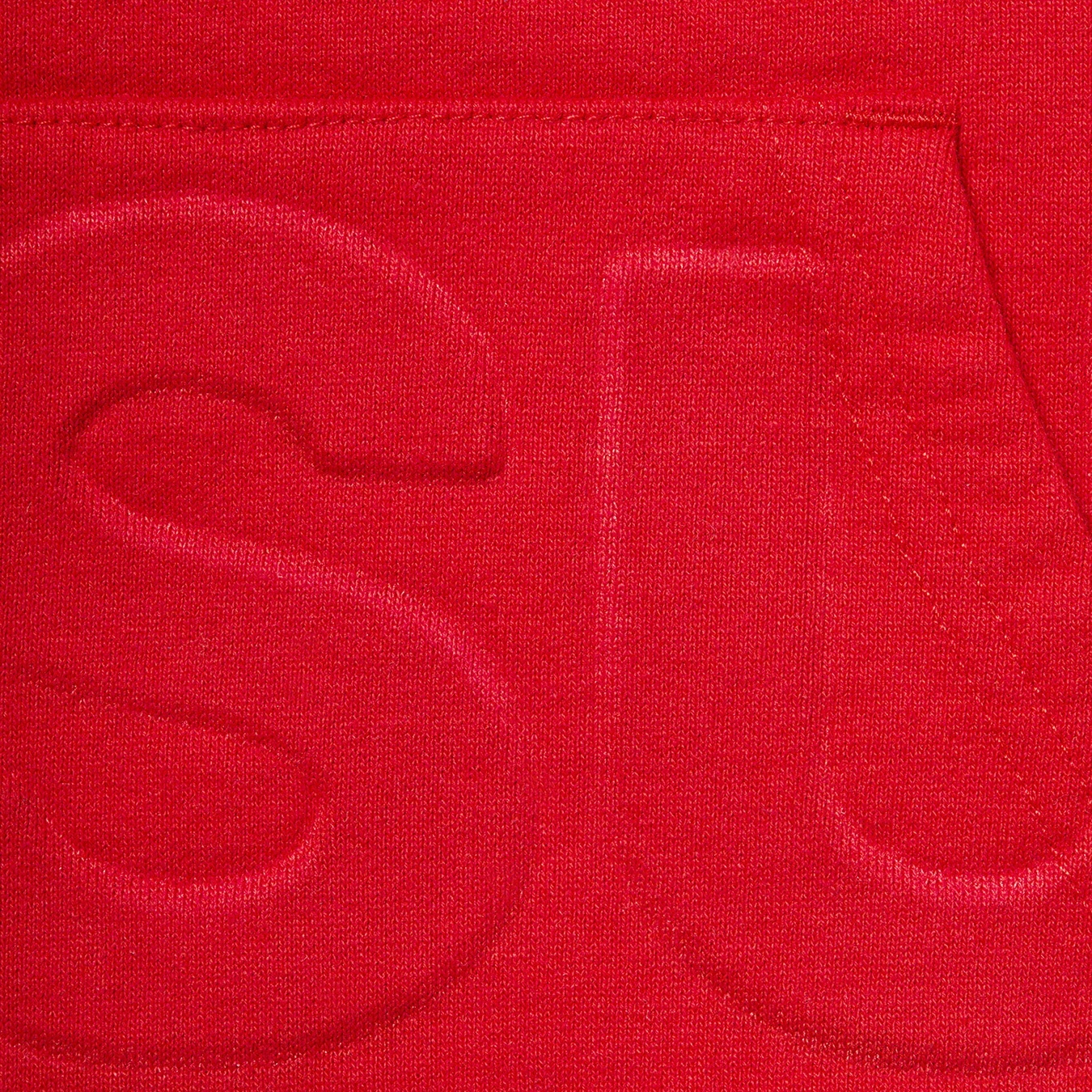 Supreme Embossed Logos Hooded Sweatshirt (SS21) - Red - $158