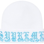 Supreme Old English Rhinestone Beanie (SS21) - White