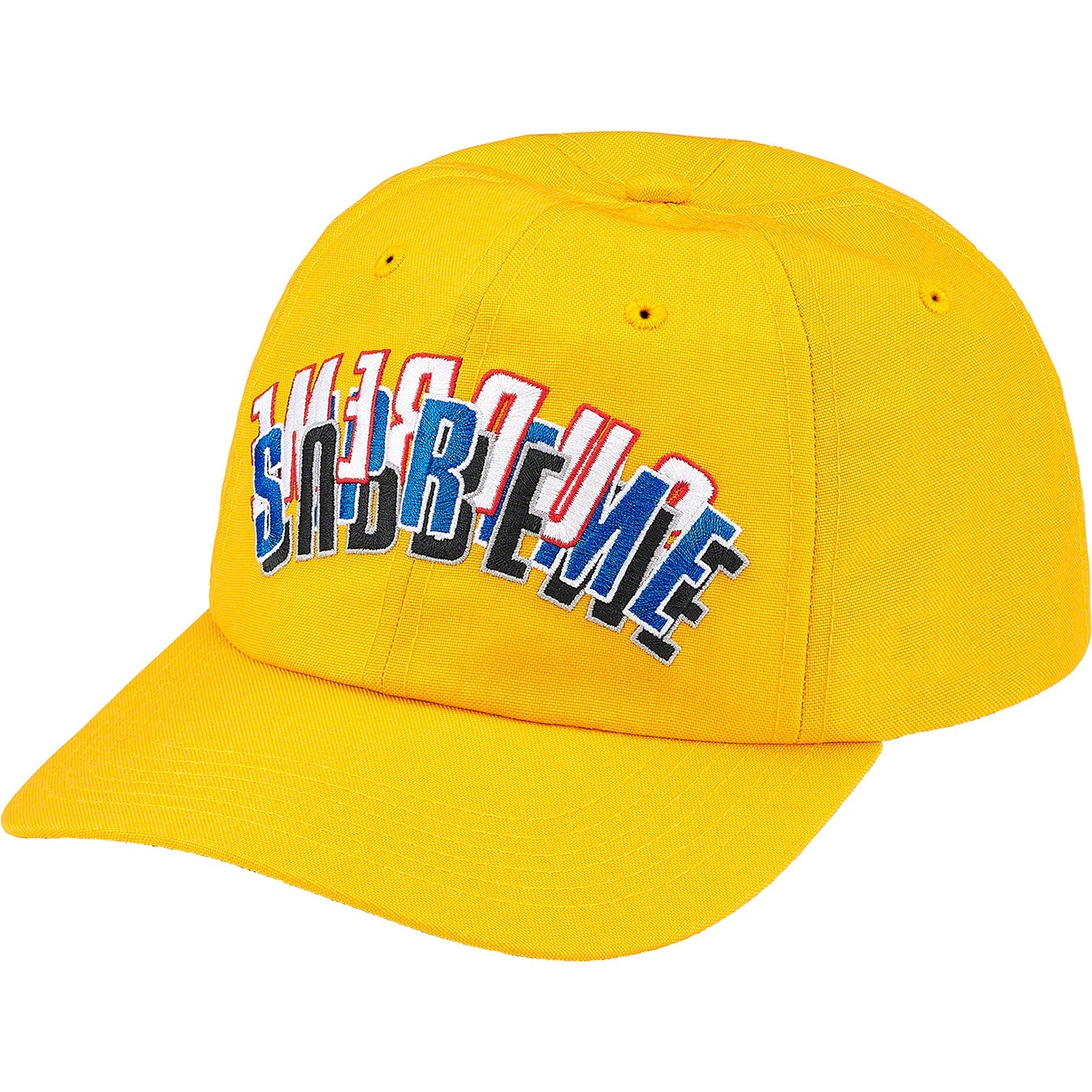 Supreme Stacked Cordura 6-Panel (SS21) - Yellow - $48