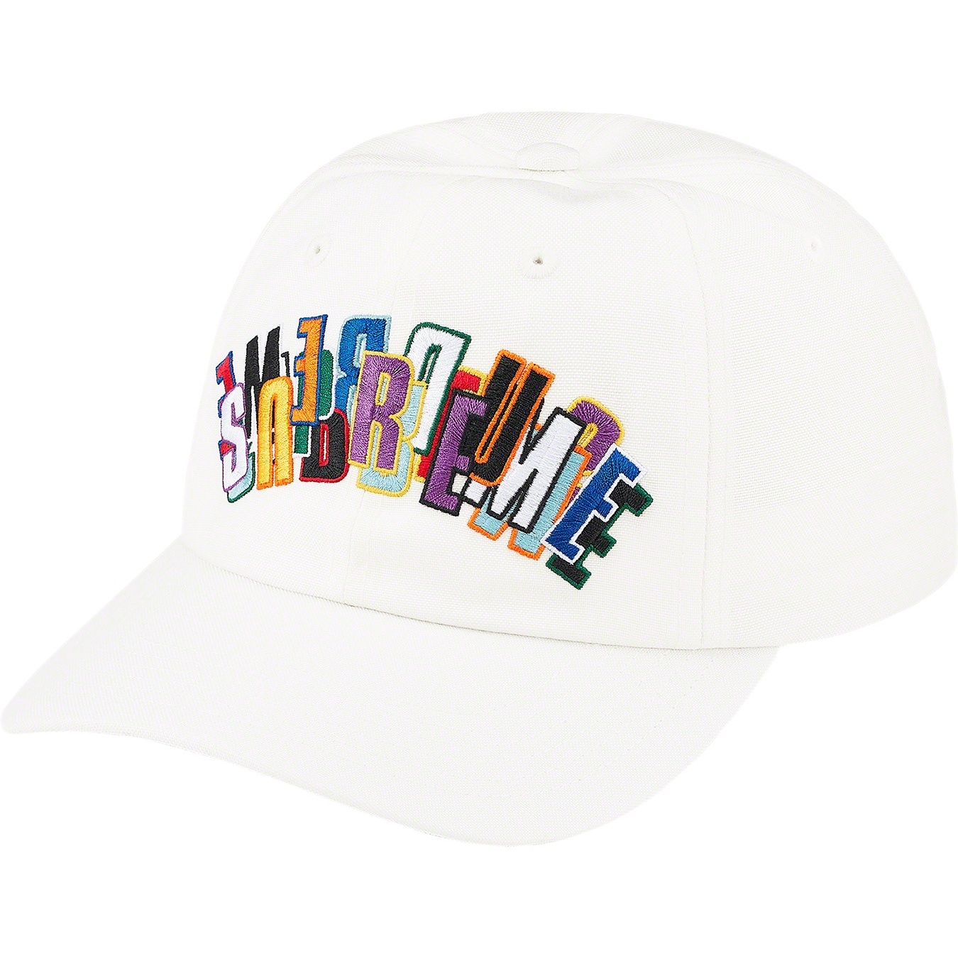 Supreme Stacked Cordura 6-Panel (SS21) - White - $48