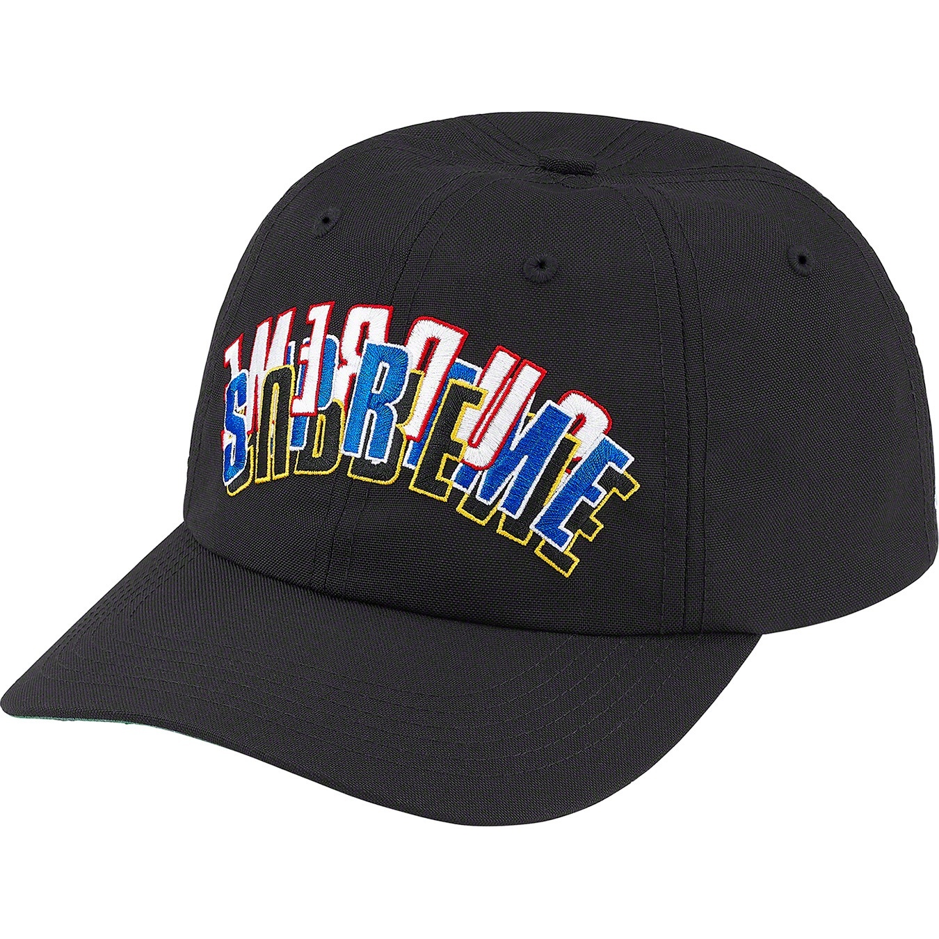 Supreme Stacked Cordura 6-Panel (SS21) - Black - $48