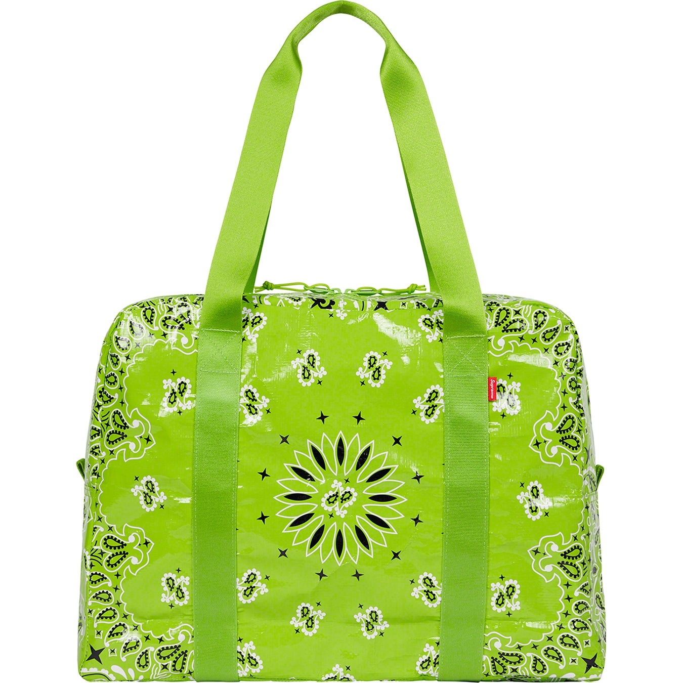 Supreme Bandana Tarp Small Duffle Bag (SS21) - Bright Green - $68