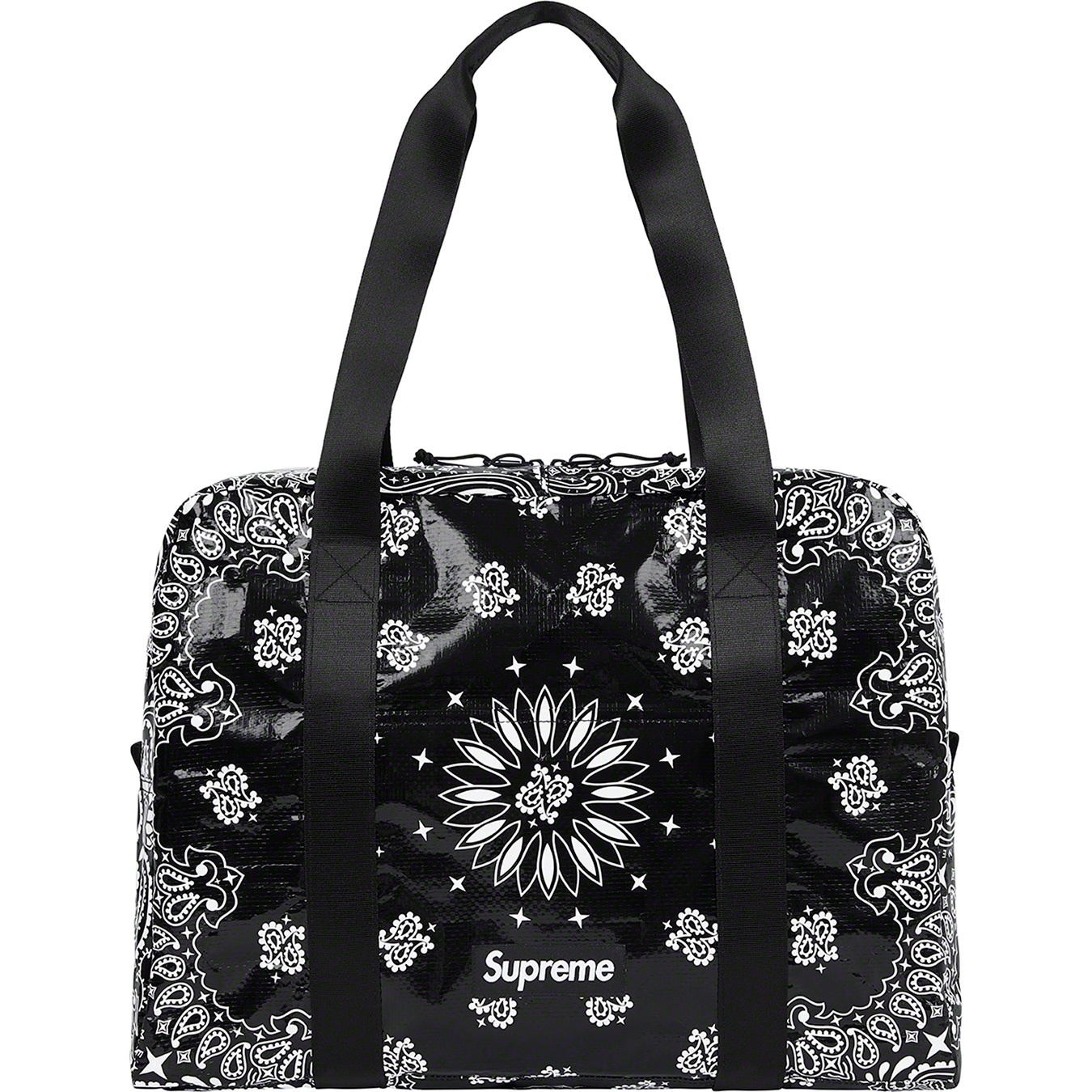 Supreme Bandana Tarp Small Duffle Bag (SS21) - Black - $68