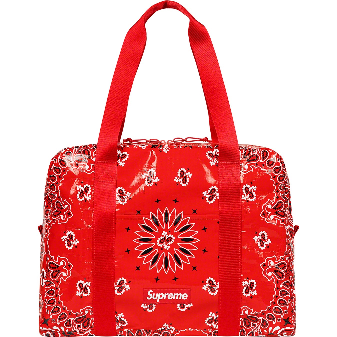Supreme Bandana Tarp Small Duffle Bag (SS21) - Red - $68