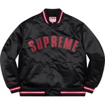 Supreme Supreme Mitchell & Ness Satin Varsity Jacket (SS21) - Black