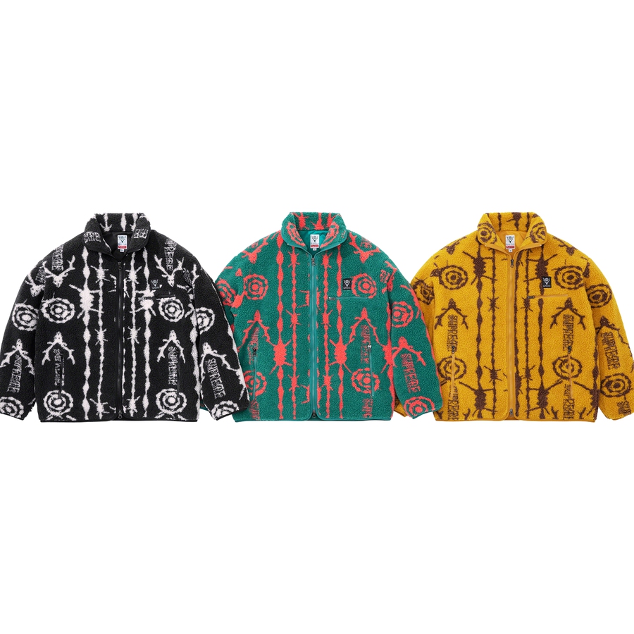 Supreme Supreme SOUTH2 WEST8 Fleece Jacket (SS21) - $198