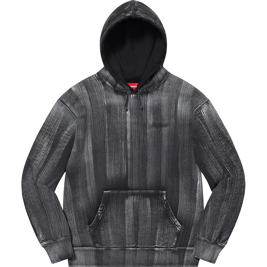 Supreme Brush Stroke Hooded Sweatshirt (SS21) - Black - $168