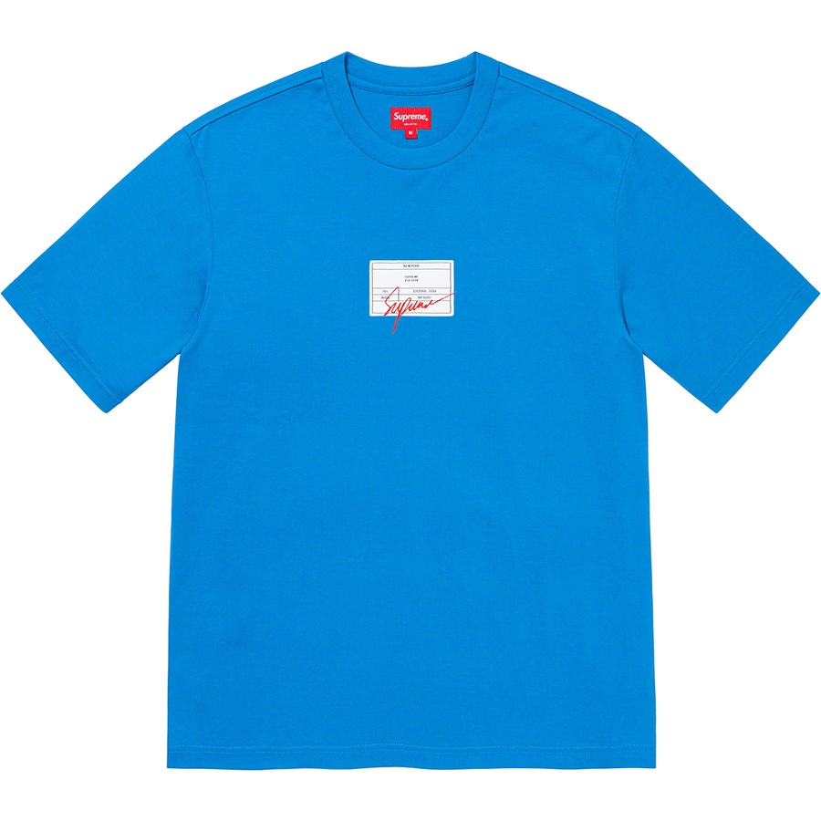 Supreme Signature Label S S Top (SS21) - Bright Blue - $68