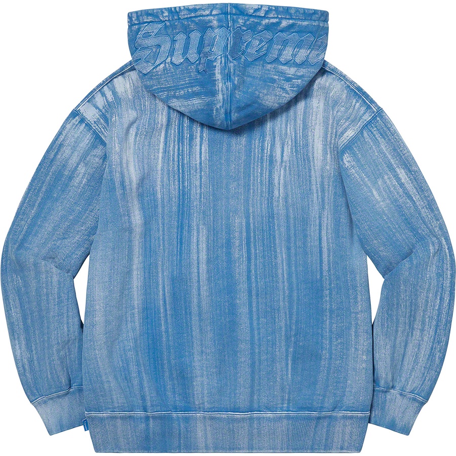Supreme Brush Stroke Hooded Sweatshirt (SS21) - Pale Royal - $168